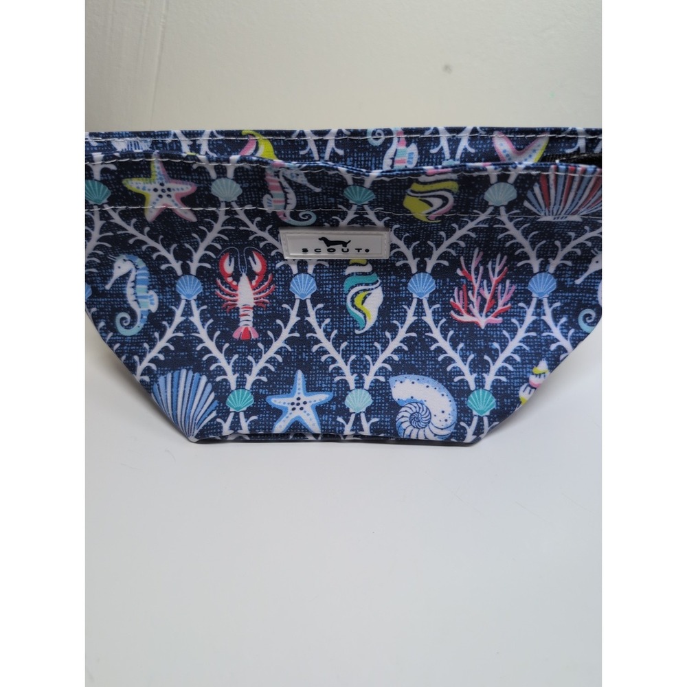SCOUT Beach Nautical Themed Accessory Pouch Makeup Zip Bag - Picture 2 of 5